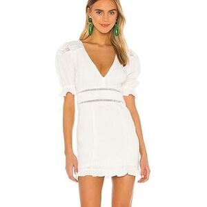 MAJORELLE Magic Spell Cocktail Mini Dress in white Size Small